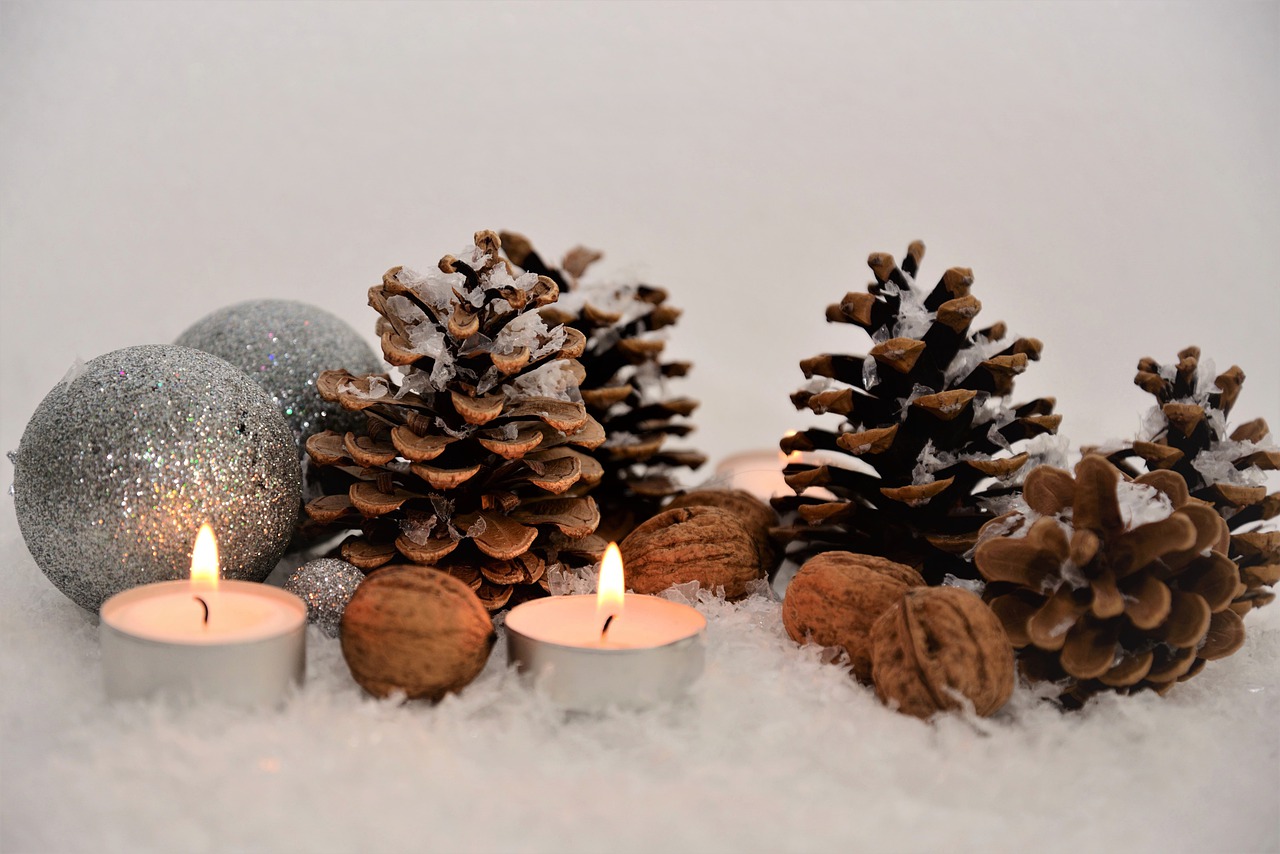 christmas, pine cones, candles-6732649.jpg